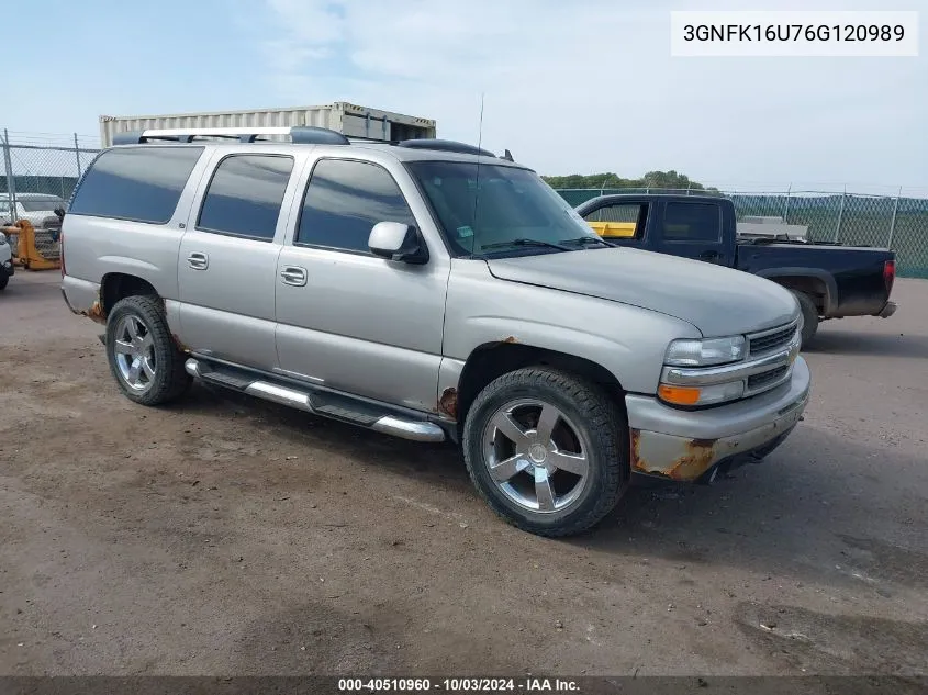 3GNFK16U76G120989 2006 Chevrolet Suburban 1500 Ltz