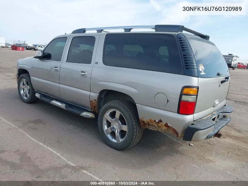 3GNFK16U76G120989 2006 Chevrolet Suburban 1500 Ltz