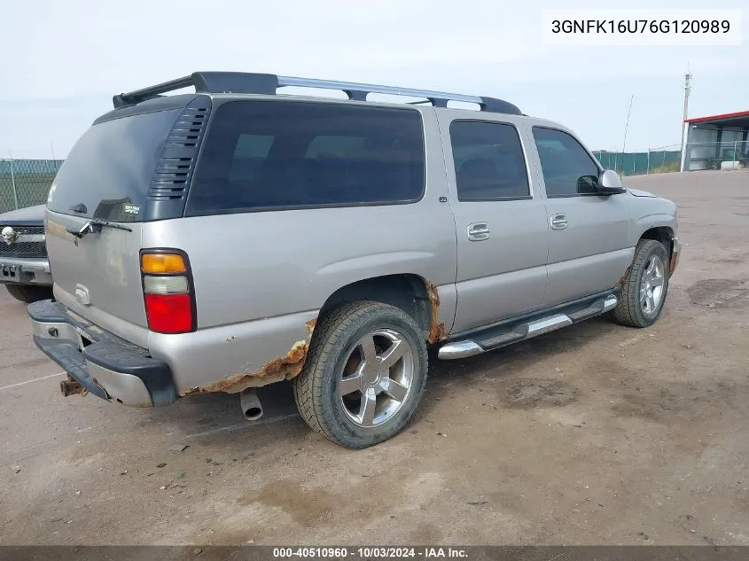 3GNFK16U76G120989 2006 Chevrolet Suburban 1500 Ltz