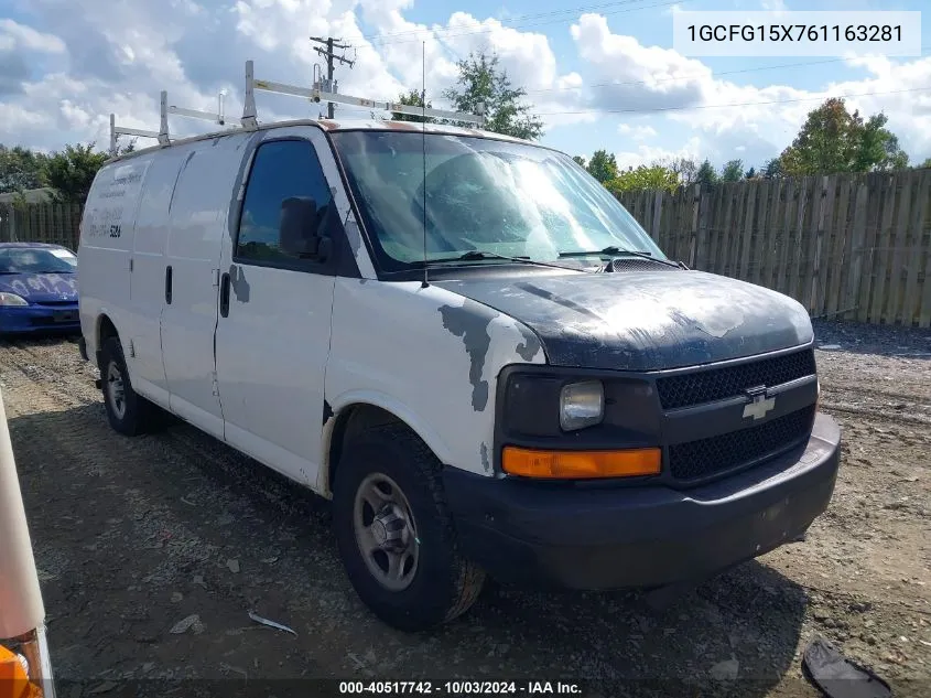 1GCFG15X761163281 2006 Chevrolet Express Work Van