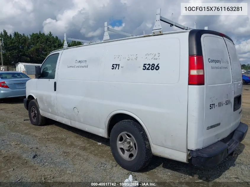 1GCFG15X761163281 2006 Chevrolet Express Work Van