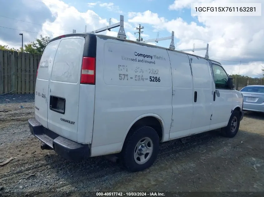 1GCFG15X761163281 2006 Chevrolet Express Work Van