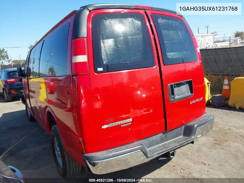 2006 Chevrolet Express G3500 VIN: 1GAHG35UX61231768 Lot: 40521286