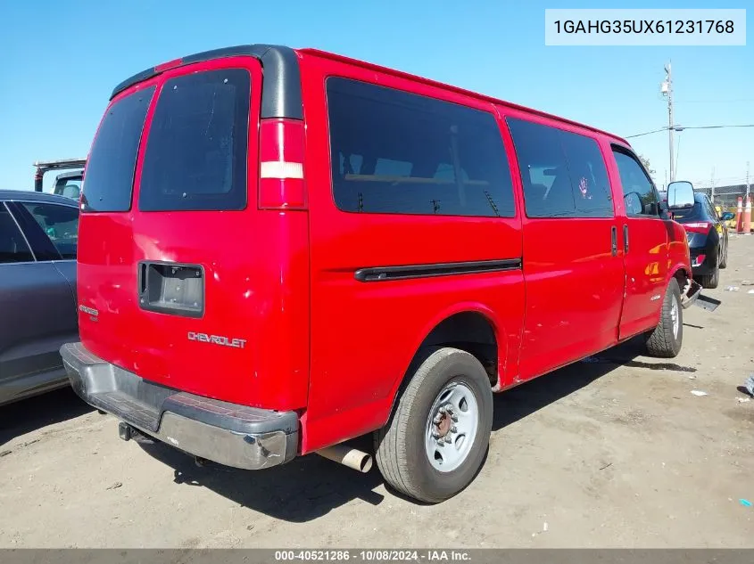 2006 Chevrolet Express G3500 VIN: 1GAHG35UX61231768 Lot: 40521286