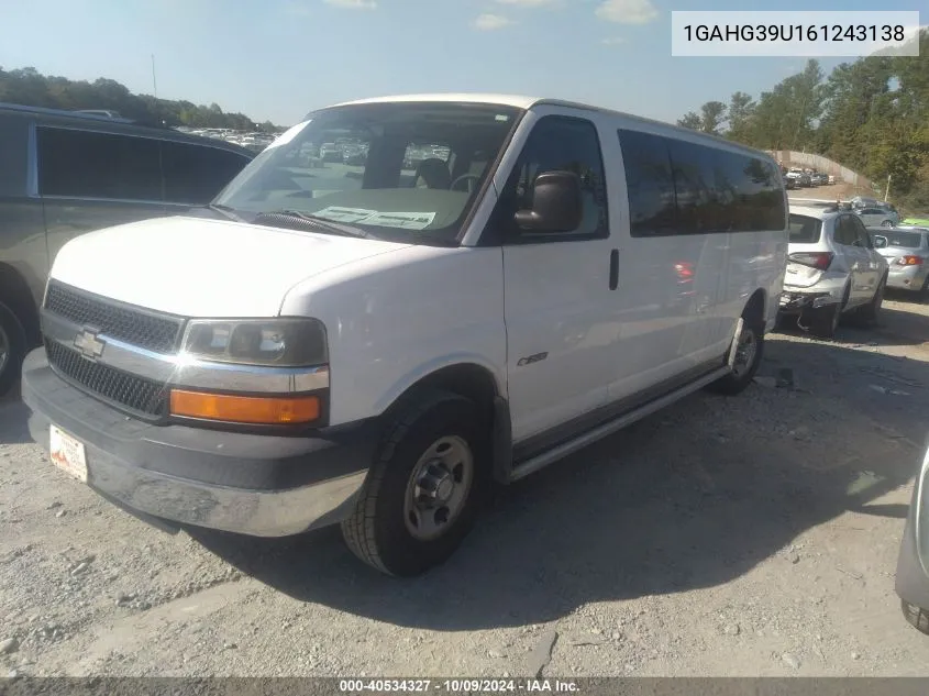 2006 Chevrolet Express Ls VIN: 1GAHG39U161243138 Lot: 40534327