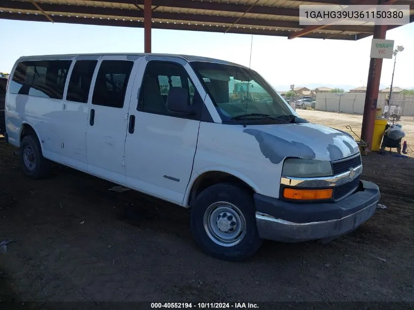 2006 Chevrolet Express VIN: 1GAHG39U361150380 Lot: 40552194