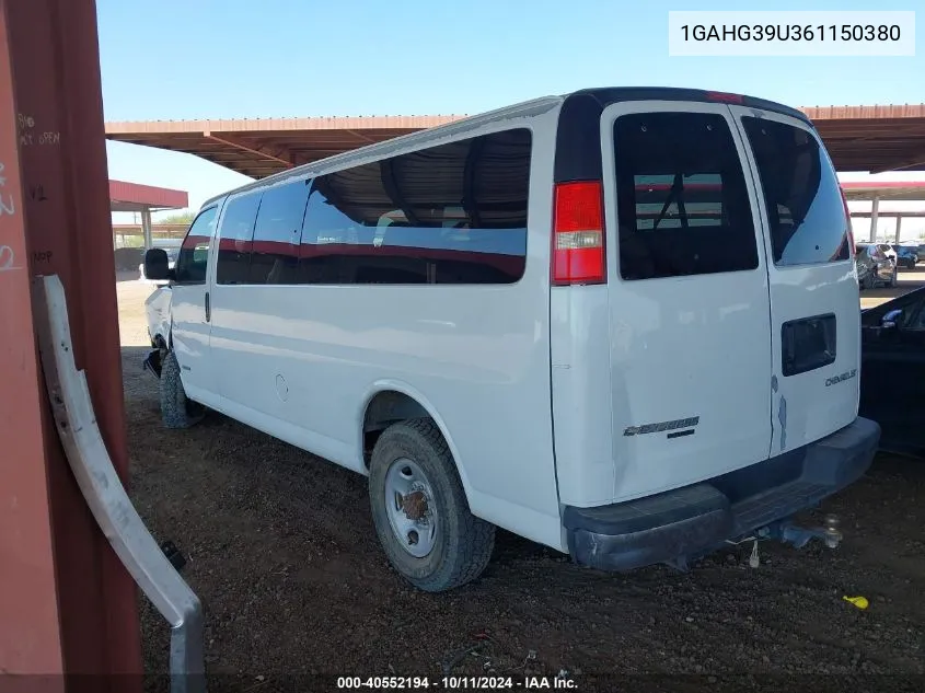 2006 Chevrolet Express VIN: 1GAHG39U361150380 Lot: 40552194