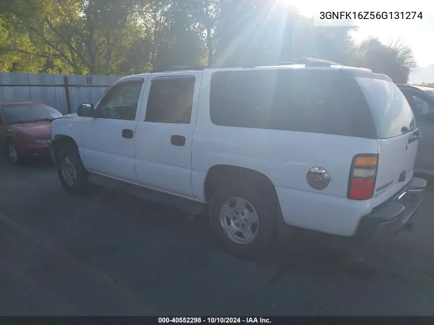 2006 Chevrolet Suburban 1500 Ls VIN: 3GNFK16Z56G131274 Lot: 40552298