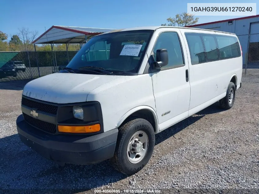 2006 Chevrolet Express Ls VIN: 1GAHG39U661270240 Lot: 40560695