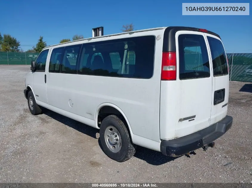 2006 Chevrolet Express Ls VIN: 1GAHG39U661270240 Lot: 40560695