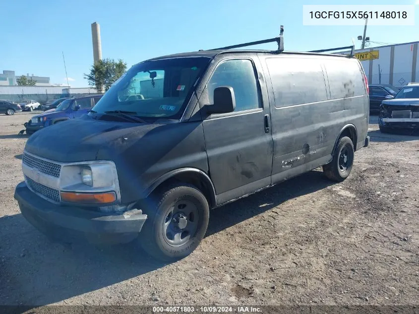 2006 Chevrolet Express Work Van VIN: 1GCFG15X561148018 Lot: 40571803