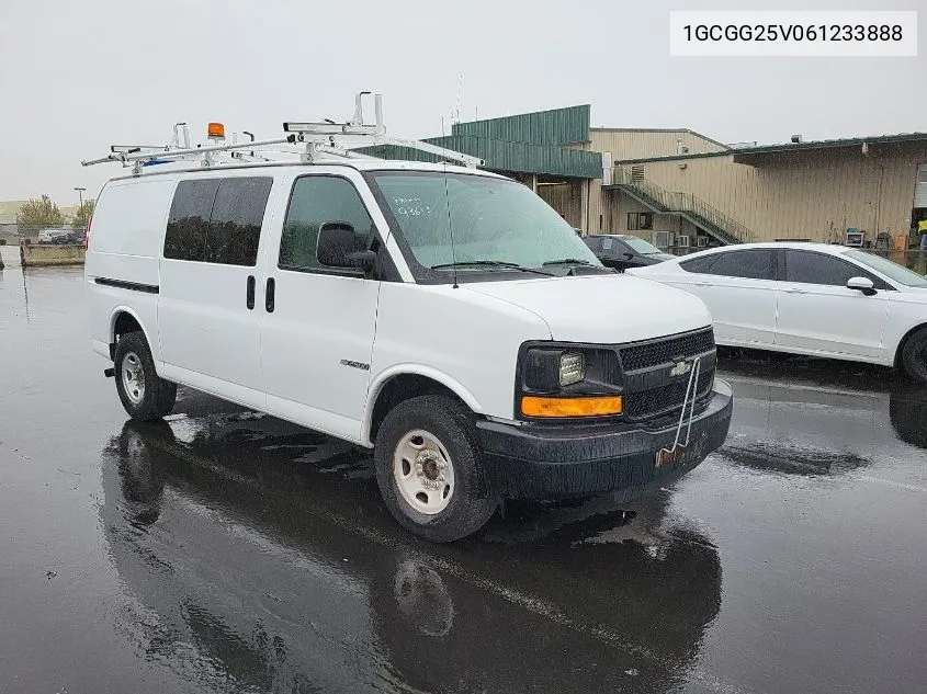 1GCGG25V061233888 2006 Chevrolet Express Work Van