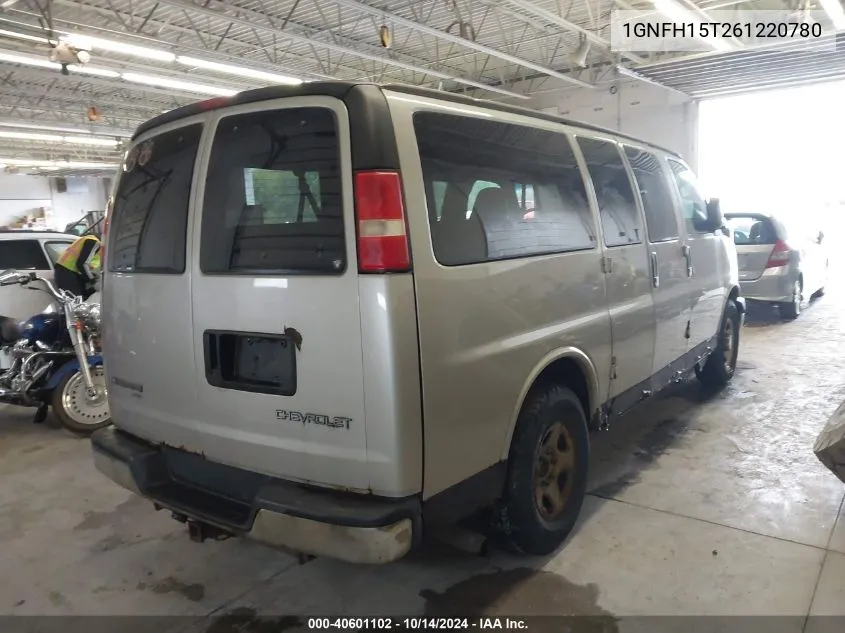 2006 Chevrolet Express Ls VIN: 1GNFH15T261220780 Lot: 40601102