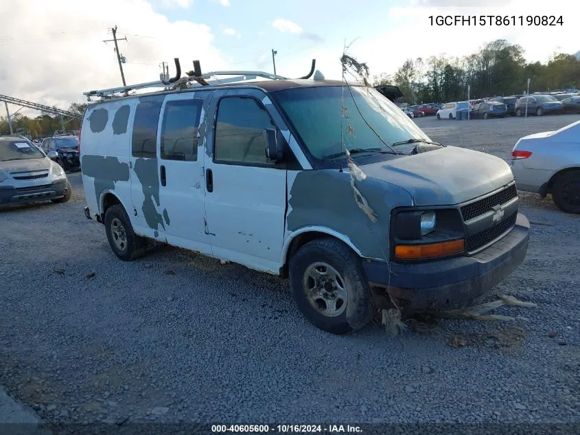 1GCFH15T861190824 2006 Chevrolet Express Work Van