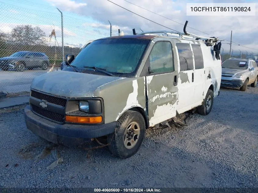 1GCFH15T861190824 2006 Chevrolet Express Work Van