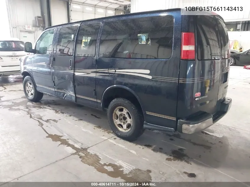 2006 Chevrolet Express Upfitter VIN: 1GBFG15T661143413 Lot: 40614711