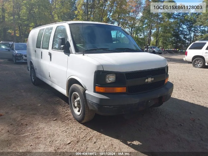 2006 Chevrolet Express Work Van VIN: 1GCEG15X861128003 Lot: 40619972