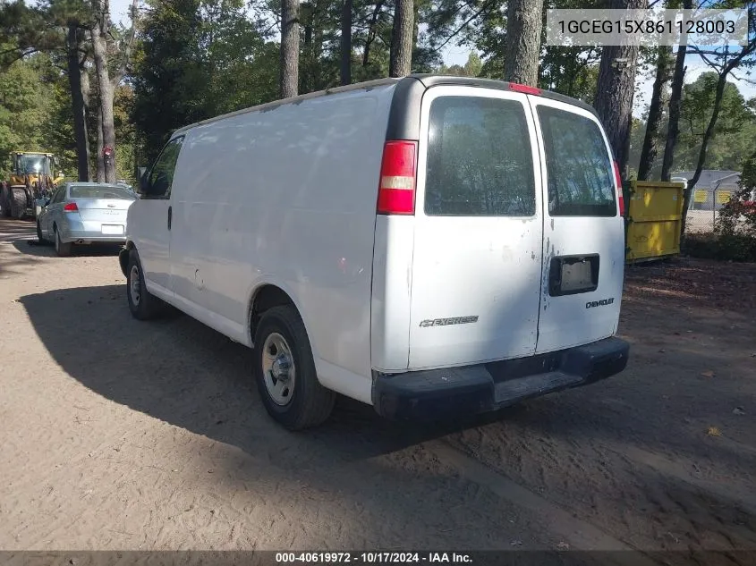 2006 Chevrolet Express Work Van VIN: 1GCEG15X861128003 Lot: 40619972