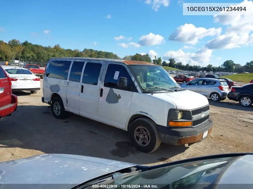 2006 Chevrolet Express Work Van VIN: 1GCEG15X261234494 Lot: 40622918