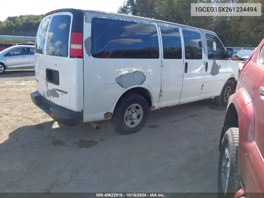 2006 Chevrolet Express Work Van VIN: 1GCEG15X261234494 Lot: 40622918