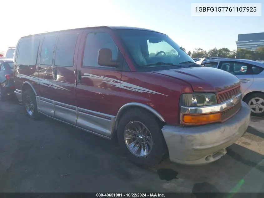 2006 Chevrolet Express Upfitter VIN: 1GBFG15T761107925 Lot: 40651981