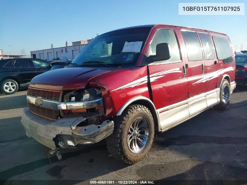 2006 Chevrolet Express Upfitter VIN: 1GBFG15T761107925 Lot: 40651981