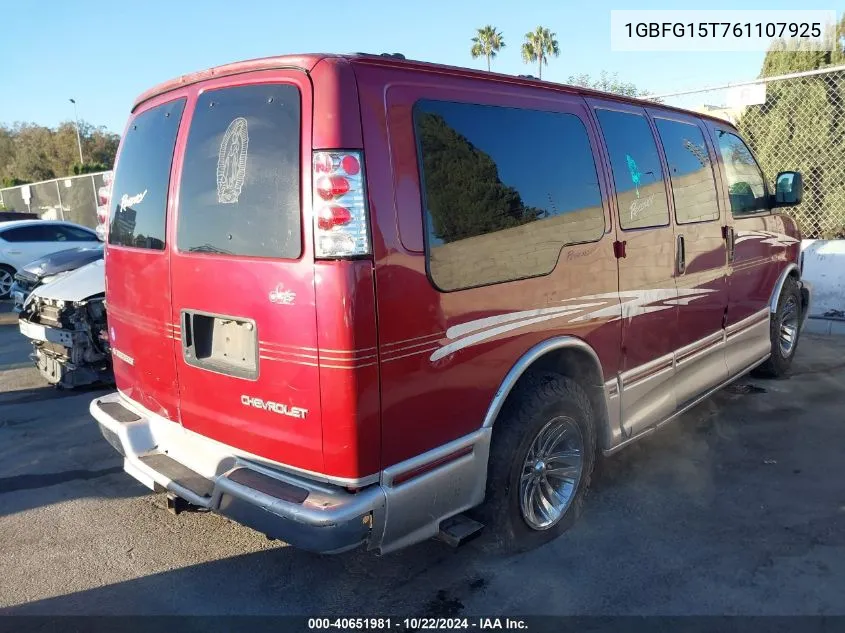 2006 Chevrolet Express Upfitter VIN: 1GBFG15T761107925 Lot: 40651981