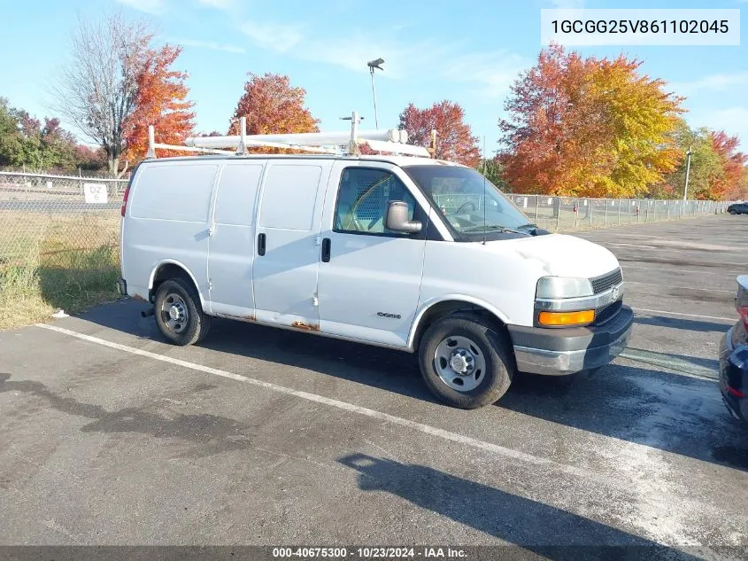 2006 Chevrolet Express Work Van VIN: 1GCGG25V861102045 Lot: 40675300