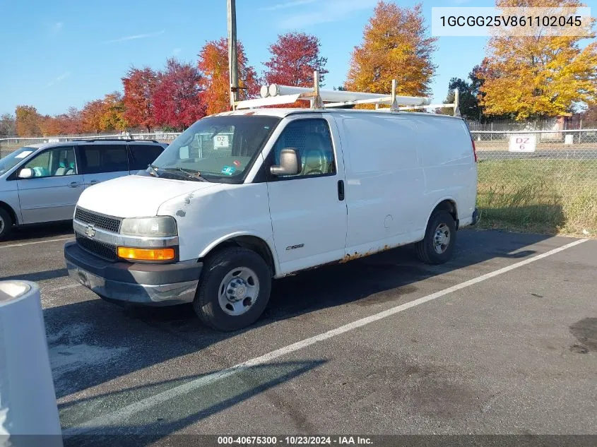 2006 Chevrolet Express Work Van VIN: 1GCGG25V861102045 Lot: 40675300