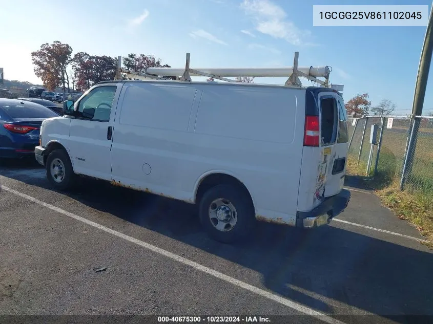 2006 Chevrolet Express Work Van VIN: 1GCGG25V861102045 Lot: 40675300