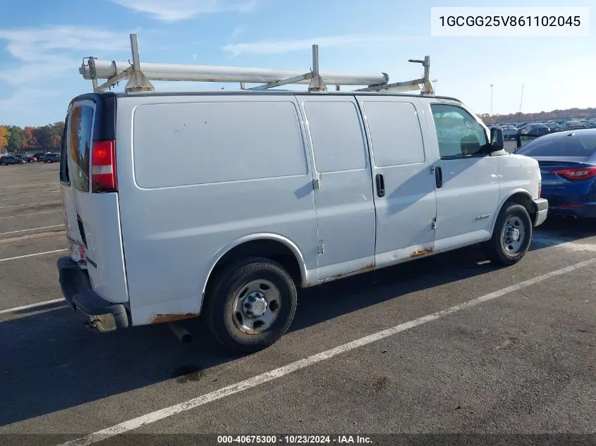 2006 Chevrolet Express Work Van VIN: 1GCGG25V861102045 Lot: 40675300