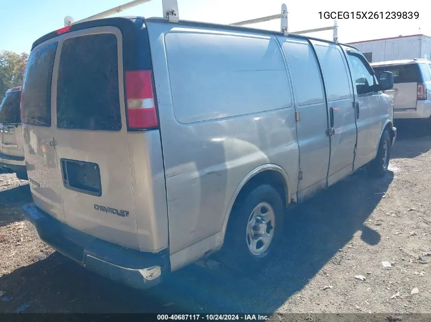 1GCEG15X261239839 2006 Chevrolet Express Work Van