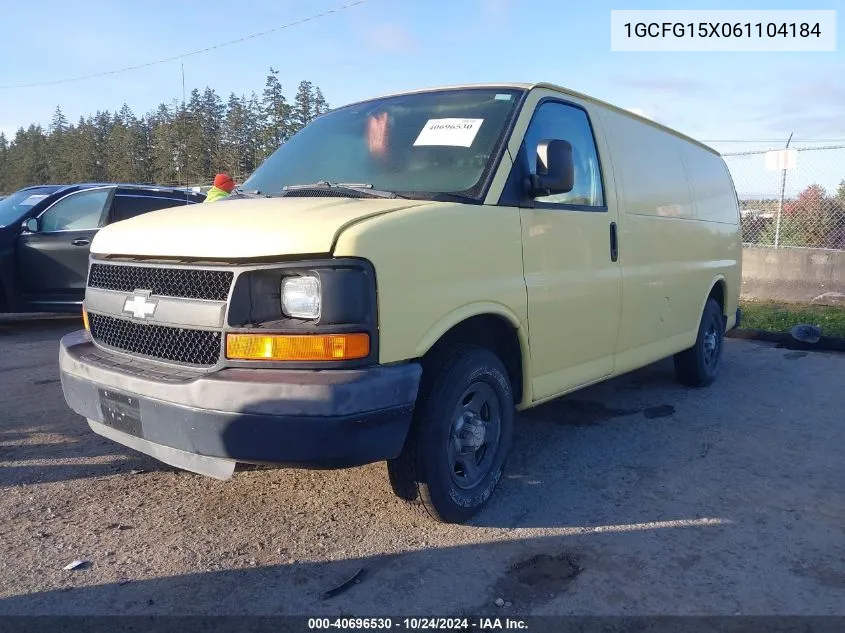 2006 Chevrolet Express Work Van VIN: 1GCFG15X061104184 Lot: 40696530