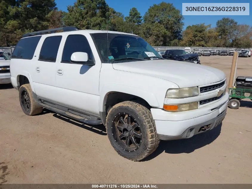 2006 Chevrolet Suburban 1500 Z71 VIN: 3GNEC16Z36G228319 Lot: 40711276