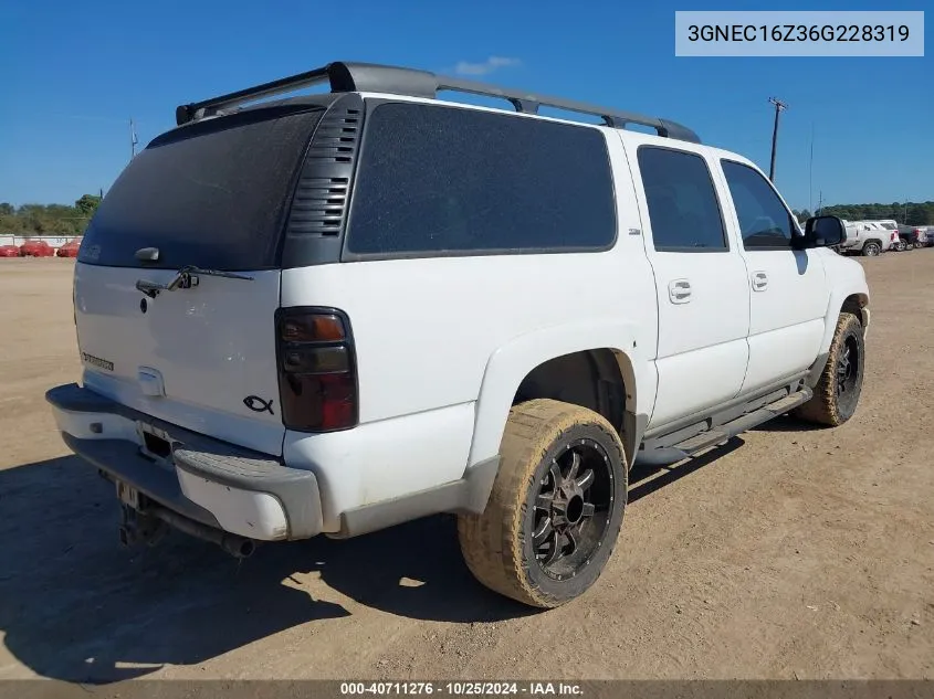 2006 Chevrolet Suburban 1500 Z71 VIN: 3GNEC16Z36G228319 Lot: 40711276