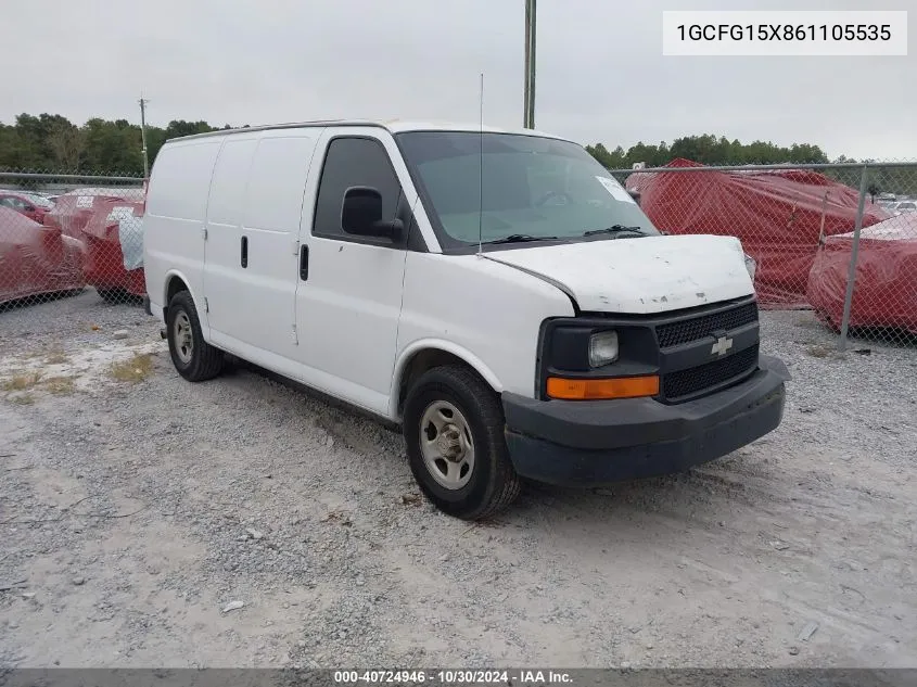 2006 Chevrolet Express Work Van VIN: 1GCFG15X861105535 Lot: 40724946