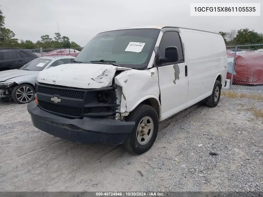 2006 Chevrolet Express Work Van VIN: 1GCFG15X861105535 Lot: 40724946