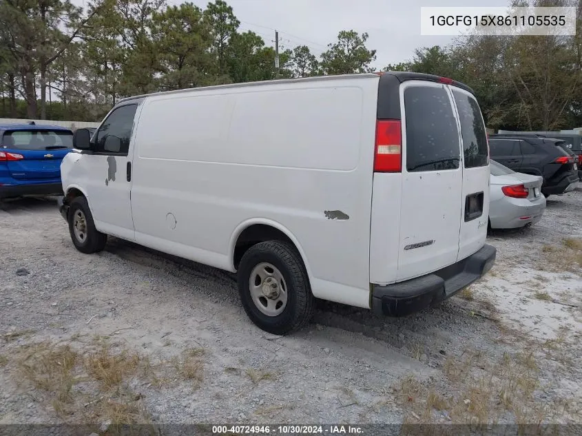 2006 Chevrolet Express Work Van VIN: 1GCFG15X861105535 Lot: 40724946