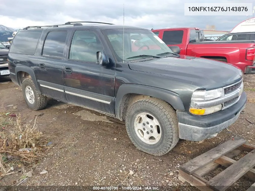 1GNFK16Z76J143876 2006 Chevrolet Suburban 1500 Ls