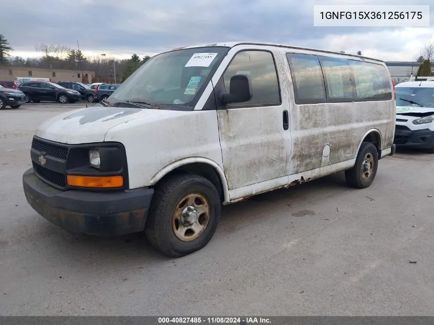 2006 Chevrolet Express Ls VIN: 1GNFG15X361256175 Lot: 40827485