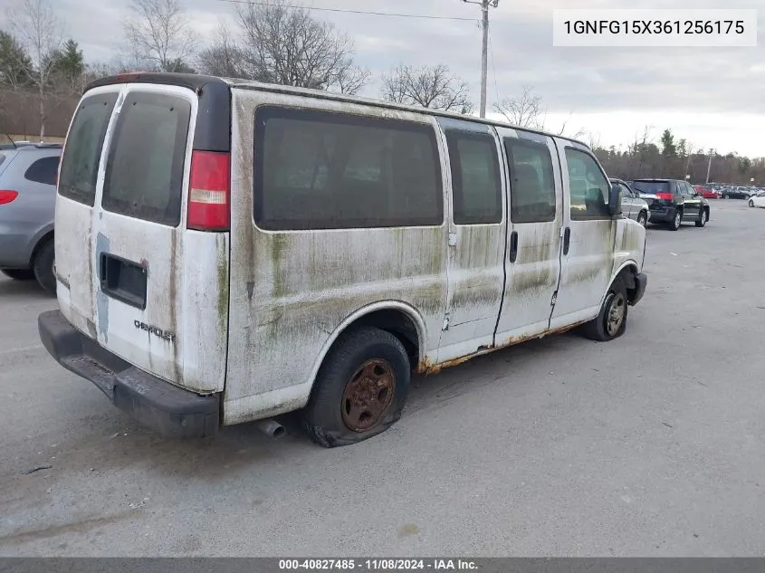 2006 Chevrolet Express Ls VIN: 1GNFG15X361256175 Lot: 40827485