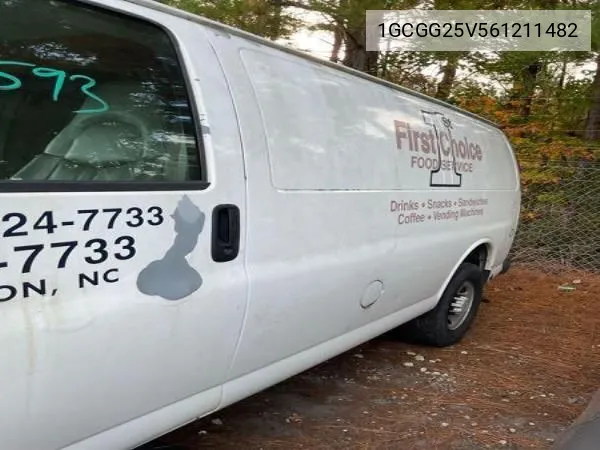 2006 Chevrolet Express Work Van VIN: 1GCGG25V561211482 Lot: 40896980