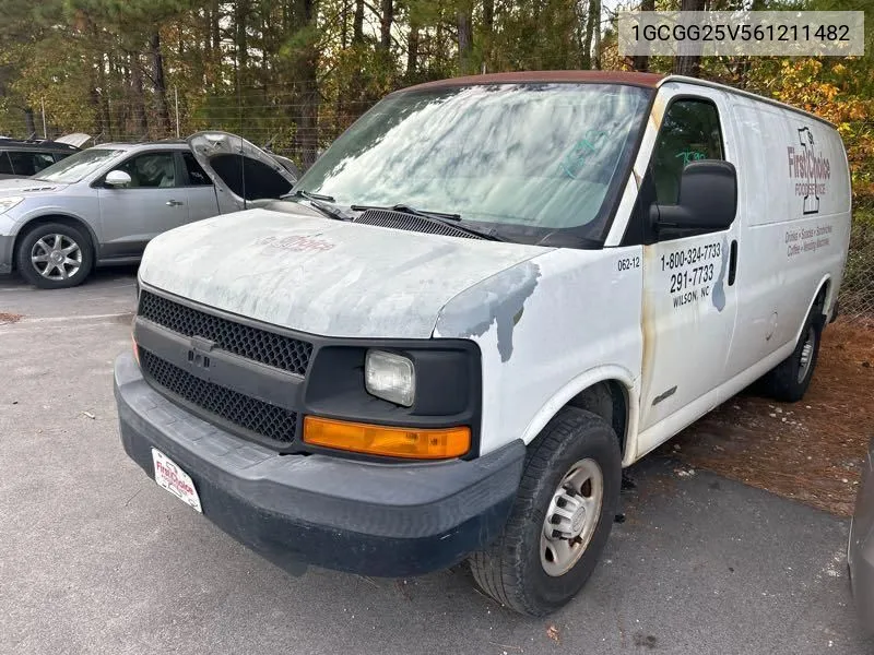 2006 Chevrolet Express Work Van VIN: 1GCGG25V561211482 Lot: 40896980