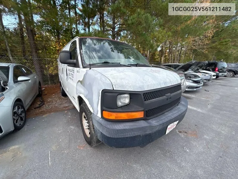 2006 Chevrolet Express Work Van VIN: 1GCGG25V561211482 Lot: 40896980