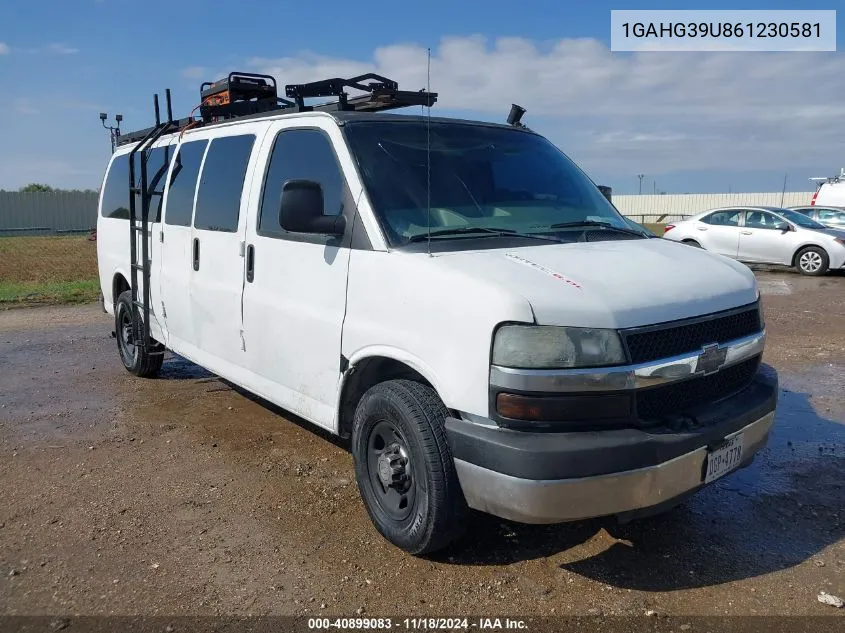 2006 Chevrolet Express Ls VIN: 1GAHG39U861230581 Lot: 40899083