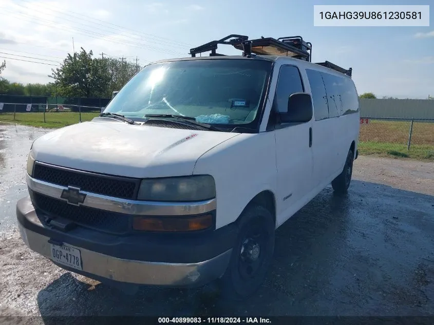 2006 Chevrolet Express Ls VIN: 1GAHG39U861230581 Lot: 40899083