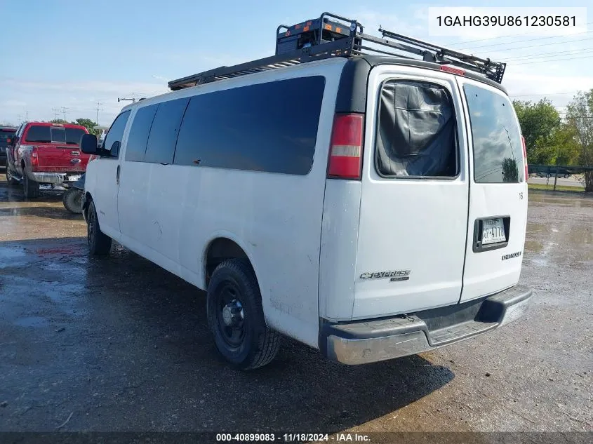 2006 Chevrolet Express Ls VIN: 1GAHG39U861230581 Lot: 40899083