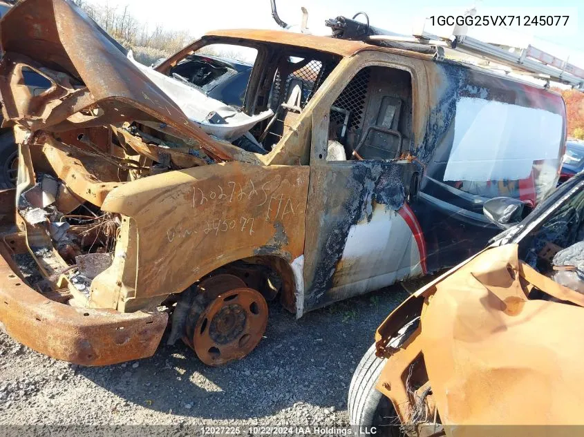 1GCGG25VX71245077 2007 Chevrolet Express Work Van