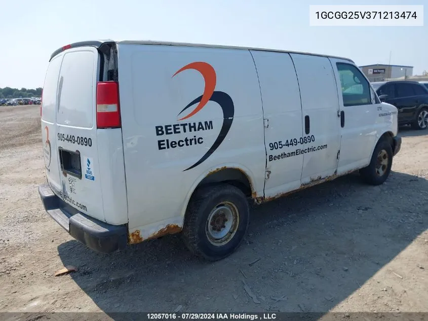 1GCGG25V371213474 2007 Chevrolet Express G2500