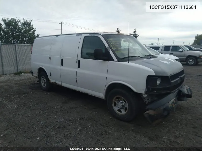 2007 Chevrolet Express G1500 VIN: 1GCFG15X871113684 Lot: 12095421